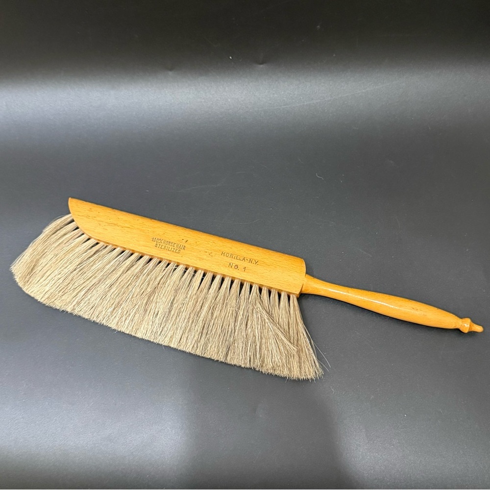 Vintage MORILLA-NY No.1 100% Horsehair Sterilized Drafting Dusting Brush - Picture 9 of 10